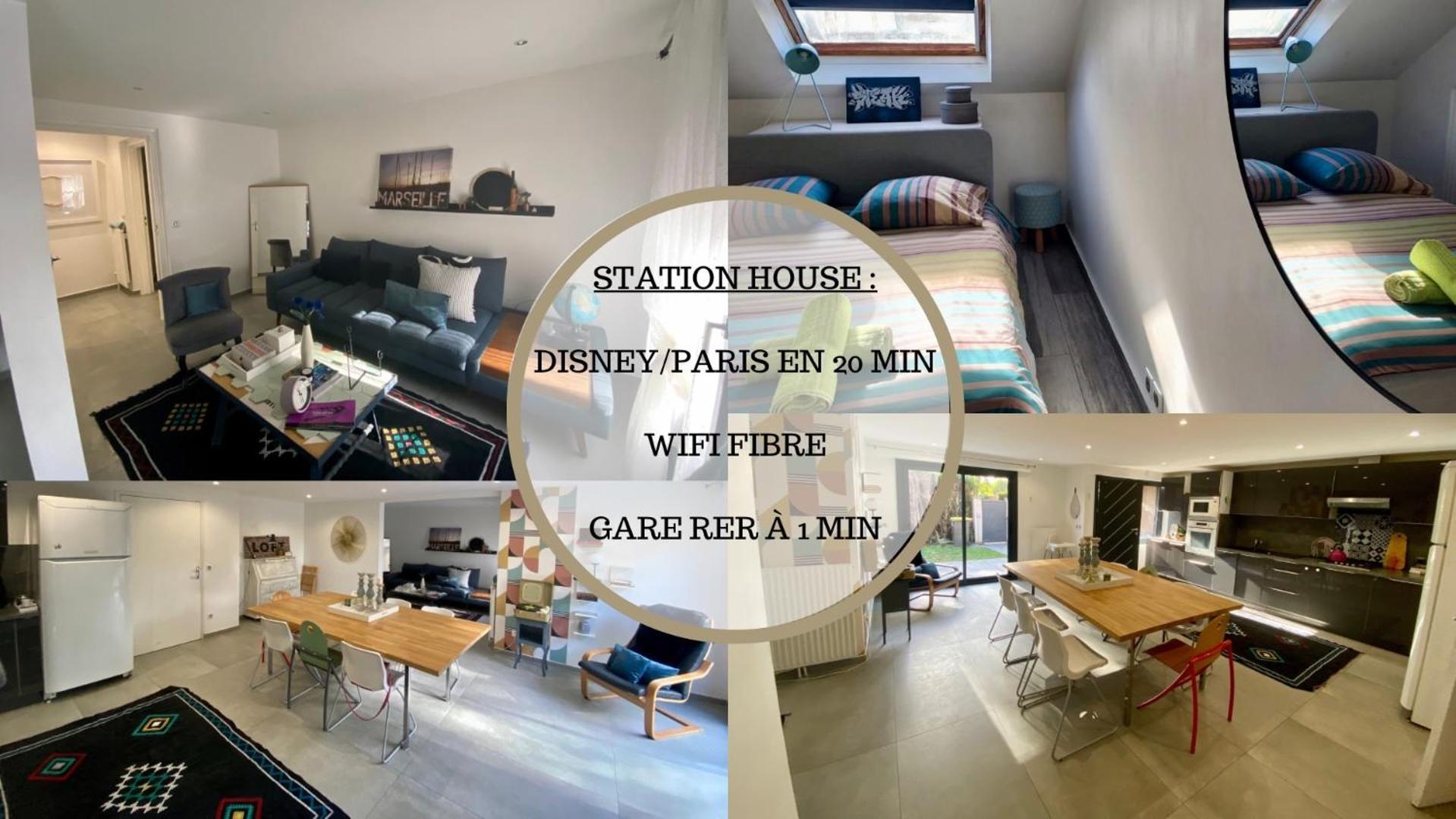 Station House - Maison Entre Disneyland Et Paris Roissy-en-Brie Exterior photo